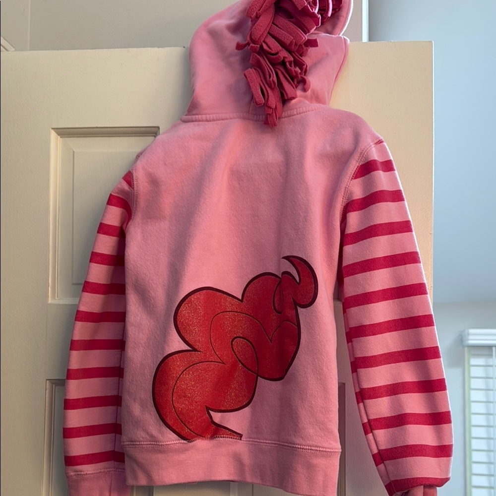 My Little Pony Pink Hoodie with Red Stripes - Picture 2 of 3
